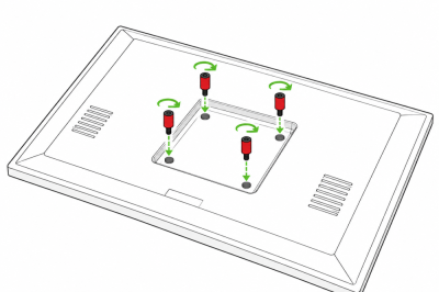 dh4-1535 VESA Abstandsbolzen Set